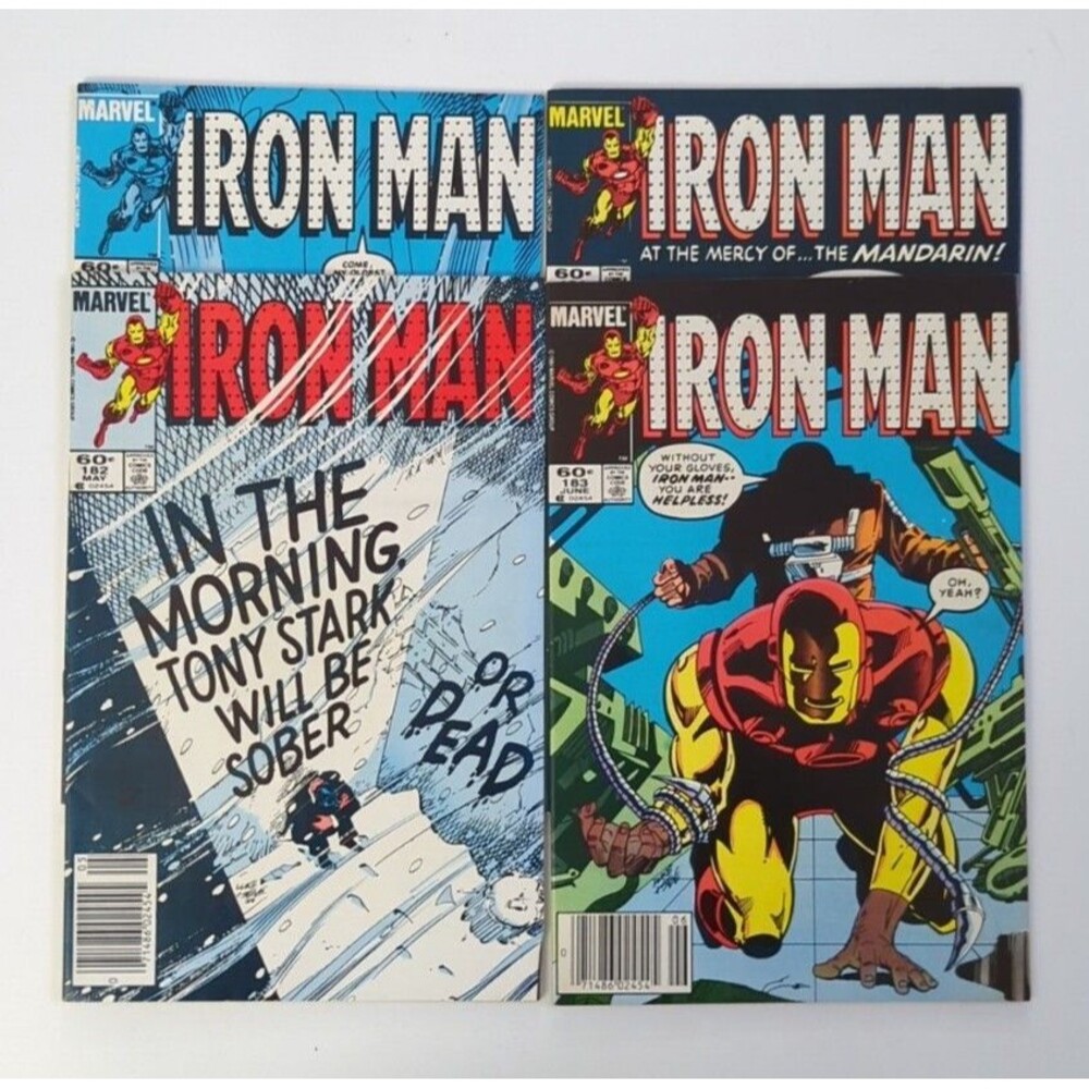 Lot Of 4 1984 Marvel Iron Man Comics #180-183 VF/NM Newsstand